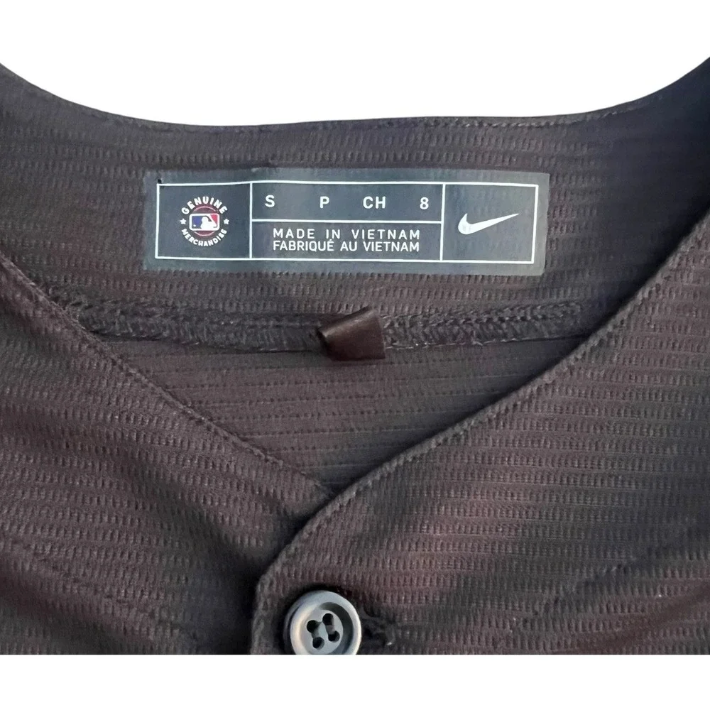 NY Mets Nike 2022 Max Scherzer #21 Youth Jersey Black Mr.Met Patches on sleeve 8